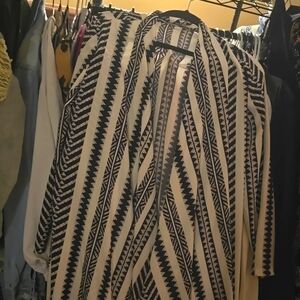 Beautiful  set long  aztec cardigan and matching pants !!!!